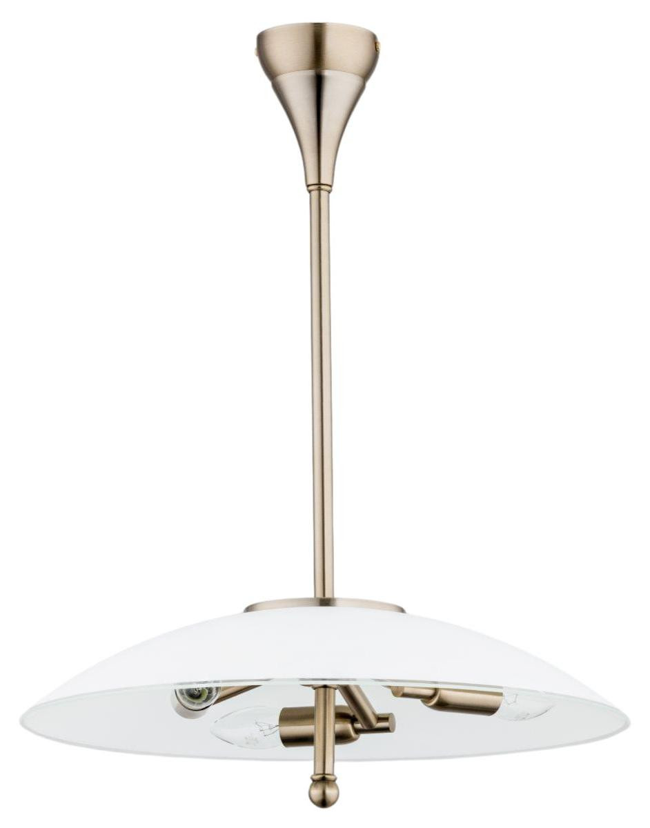Alfa Hanglamp MENA messing-wit, glas, B/D/H: 60 x 25 x 25 cm