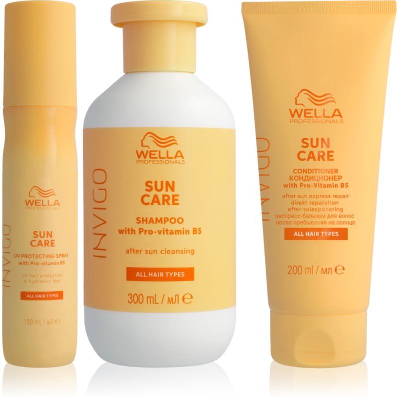 Wella Professionals Invigo Sun Bundle ensemble pour cheveux exposés au soleil 3 pcs