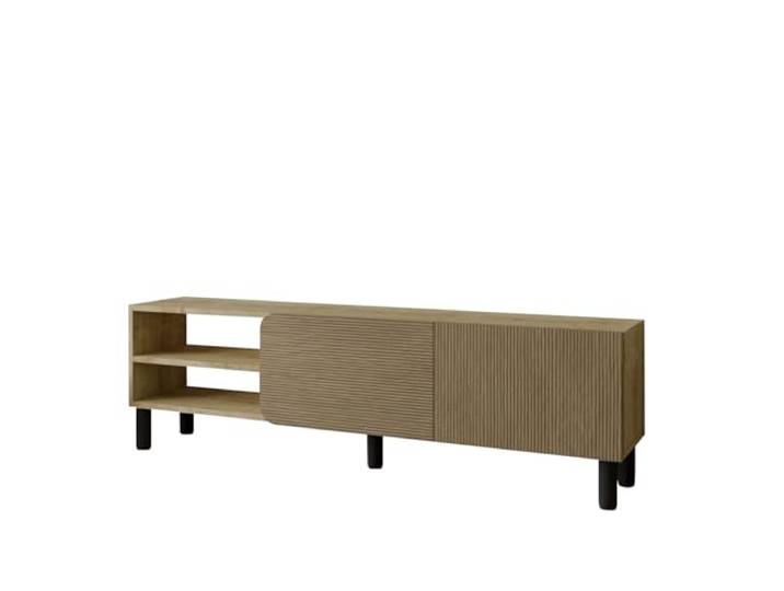 Hanah Home Stylish TV Stand, 150 cm, Warm & Sapphire Oak, 100% Melamine Coated, 18 mm Thick, Wall-Mountable Perfect for Modern Living Rooms