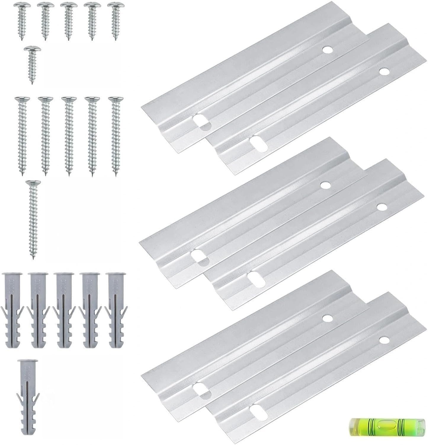 Z-Bracket voor Zware Spiegels en Kunstwerken – 6 Stuks Ophanghaken voor Muurbevestiging en Decoratie