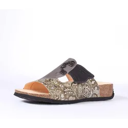 Think Pantoletten grau Mizzi moos/kombi 124-7100 - MZZ 428 Gr.42