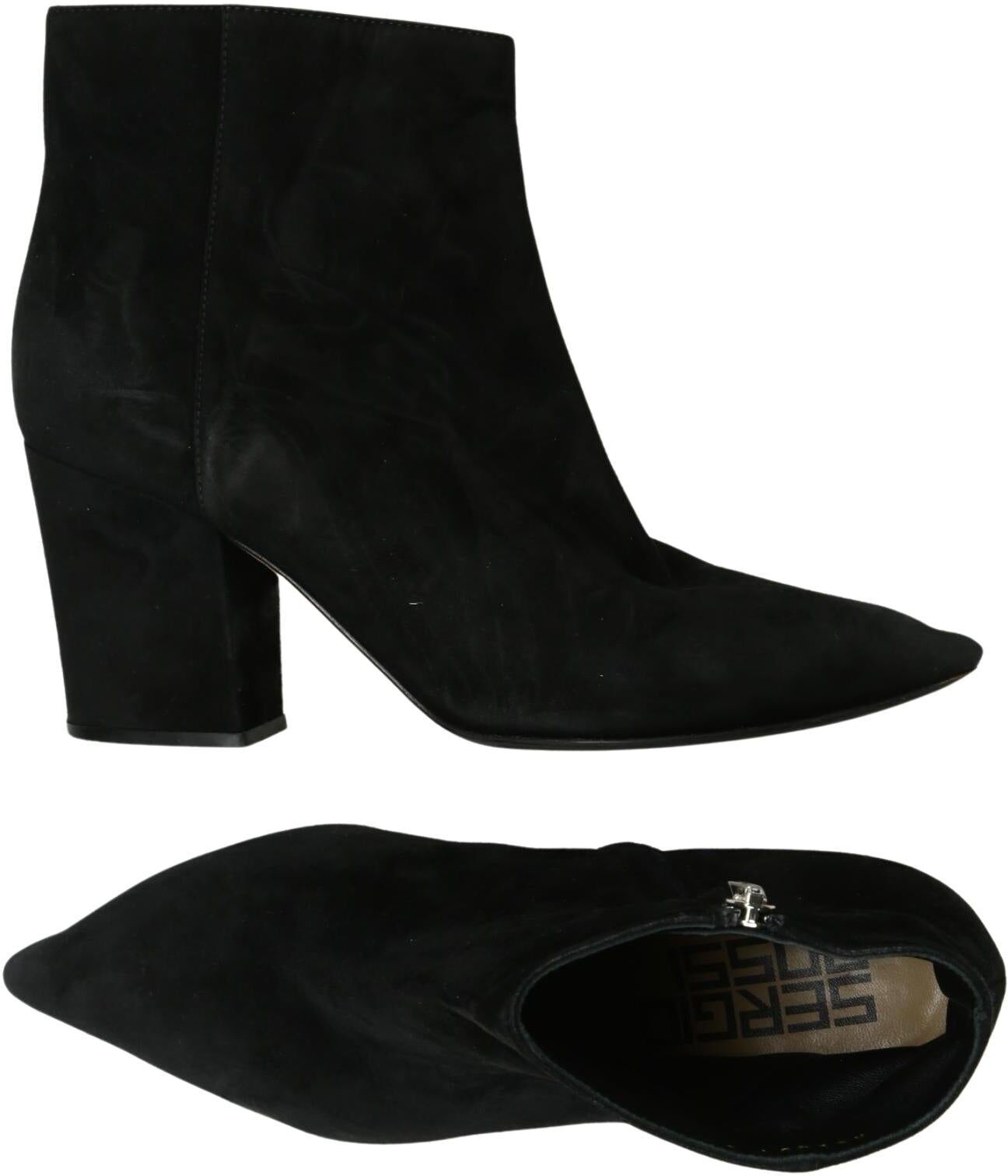 Sergio Rossi Damen Stiefelette, Schwarz, Gr. EU 37, kein / Etikett - Second Hand