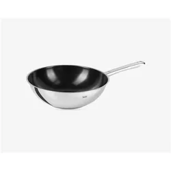 Silit Wok 28cm, CeraProtect Keramikbeschichtung, Silitherm Universalboden, Pfanne + Kochtopf, Silber