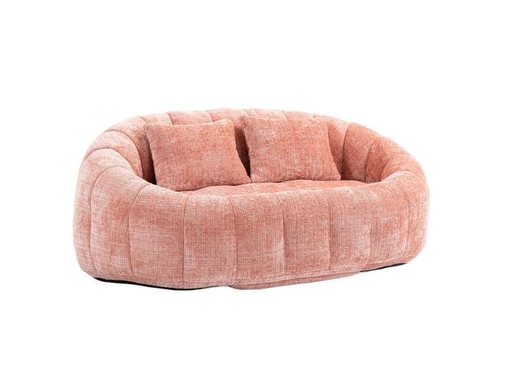 2-SITZER SOFA aus Chenille mit Memory Schaum & ohne Montage