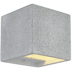 Außenwandleuchte Wandleuchte Außenleuchte Up & Down Weiß Aluminium B 12 cm