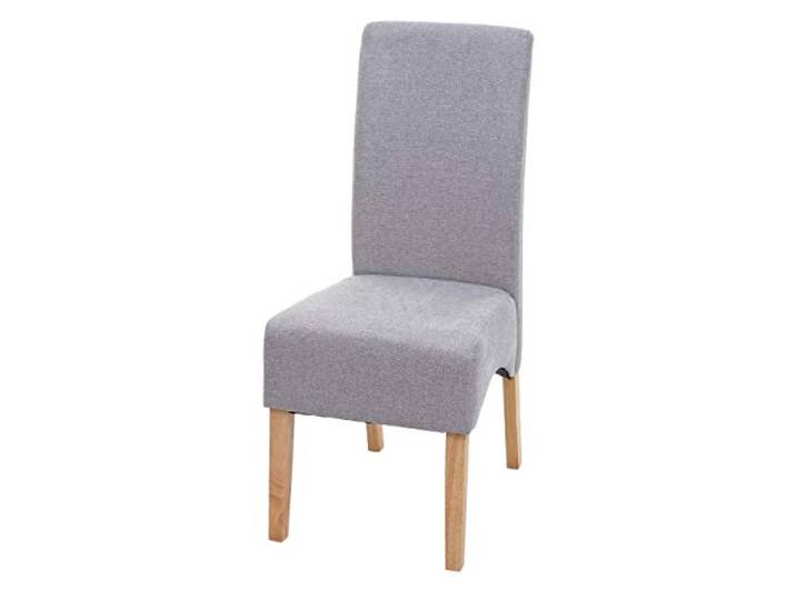 Mendler Esszimmerstuhl Latina Stoff/Textil - hellgrau, helle Beine