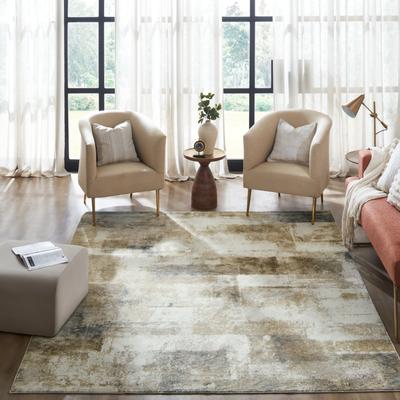 KALATY Monarch Brownstone Abstract Area Rug