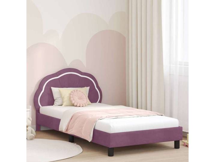 Cadre de lit pour enfants avec tête de lit Pourpre 90 x 190 cm 42010919