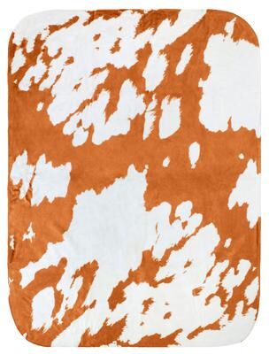 College Covers Cow Print Throw Blanket
