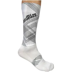 Velotoze, Unisex, Sportsocken, Socken Aero XT weiss L/XL (43/47) - aerodynamische (43 - 47), Weiss