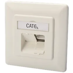 DIGITUS DN9007-1 - DIGITUS® CAT.6A Klasse EA Netzwerkdose, designkompatibel, geschi