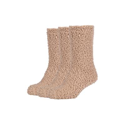Socken CAMANO, Damen, Gr. 35-38, beige (travertine), Obermaterial: 98% Polyester, 2% Elasthan, Socken Socken, wärmende, kuschelige Qualität, extra weich, mit sanfter Zehennaht