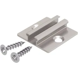 EVN Lichttechnik Montage Clip für Aluprofile Edelstahl 2er Set NVS CLIP