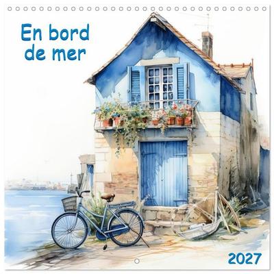 En bord de mer (Calendrier mural carré 2027 30x30 cm) Calendrier double avec une page pour vos prises de notes