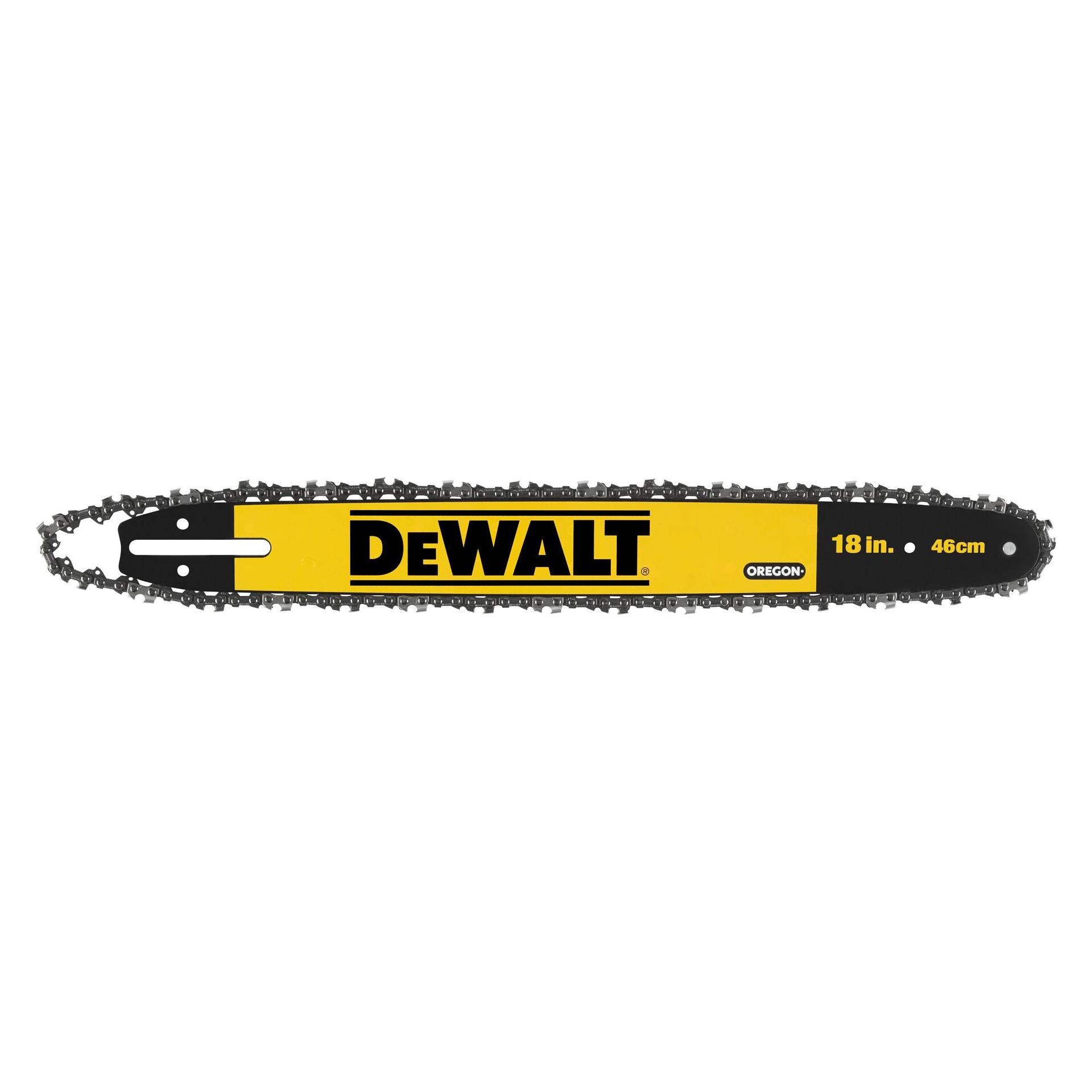 DeWalt 46cm Schwert mit Sägekette für Akku Kettensäge (Kettensäge) (DT20661-QZ)