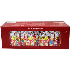 Storz Weihnachtsmann Relief, Höhe 7,5 cm, Edelvollmilch-Schokolade, je 5,5 g, 140 Stück