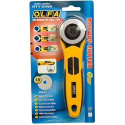 Olfa Rundklingen Cutter 45mm RTY-2/NS  Rotierende Messer mit rutschfestem Griff