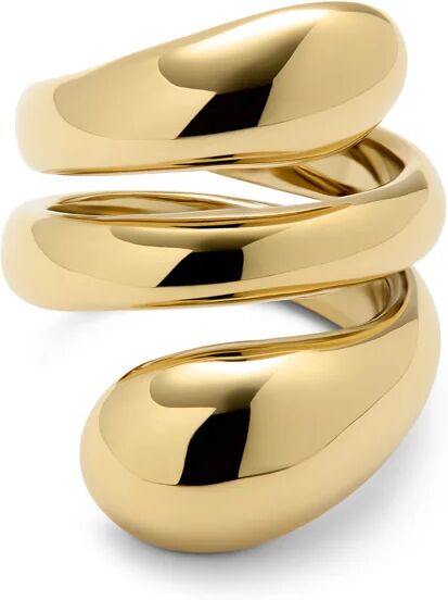 UNOde50 Anillo bañado en oro 18k en espiral Dorado 12