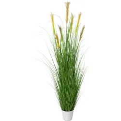 Kunstpflanze GRASBUSCH (H 180 cm) - grün - H 180 cm