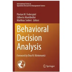 Behavioral Decision Analysis, Fachbücher