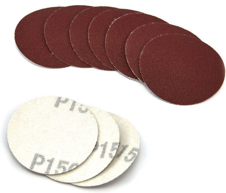 HBM 10 Pezzi set 50 mm Dischi abrasive con Velcro
