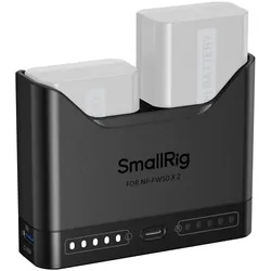 SmallRig 5493 Camera Battery Charger for NP-FW50 (Kamera Akku Ladegerät), Kamera Stromversorgung, Schwarz