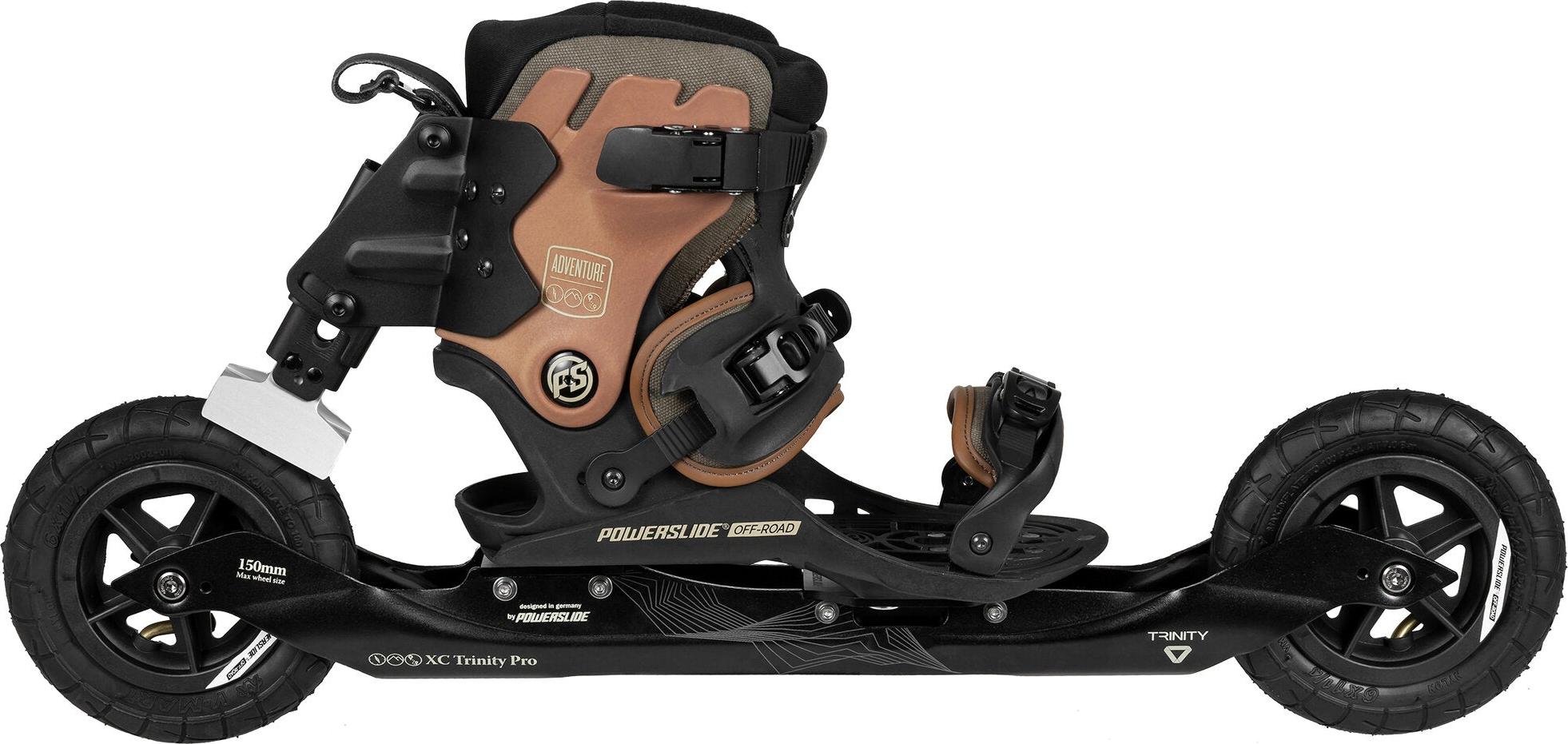 Powerslide XC Skeleton 150 Off-Road Skates schwarz/braun 908230, Größe: 36-42,5