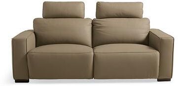 Lennox Power Reclining Sofa - Leather, Pine Bark Leather - Grandin Road