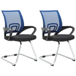 CLP 2er Set Besucherstühle Eureka - Farbe: blau