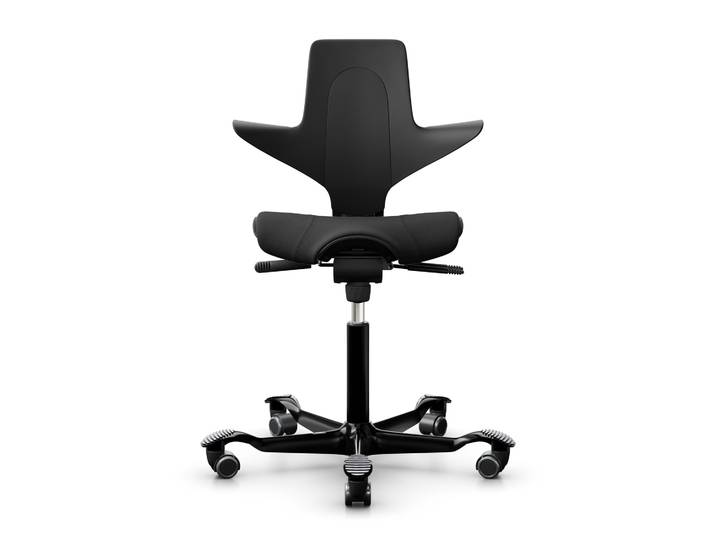 Sattelstuhl HAG Capisco Puls 8020, Schwarz/Schwarz, Neu, Ergonomischer Stuhl - ideal für flexibles Arbeiten
