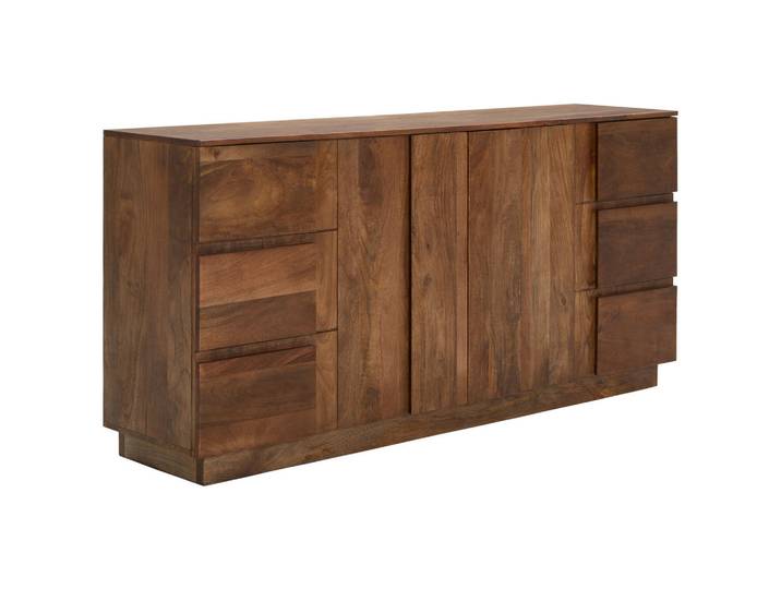 Livetastic Sideboard, Braun, Holz, Mangoholz,Mangoholz,Mangoholz, vollmassiv, Holz, 4 Fächer, 170x80x40 cm, stehend, Holzmöbel, Kleinmöbel Holz, Holzkommoden, Sideboards Holz