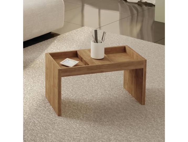 Table Basse - Venprodin - 68X36X39Cm - Buriti - Marron