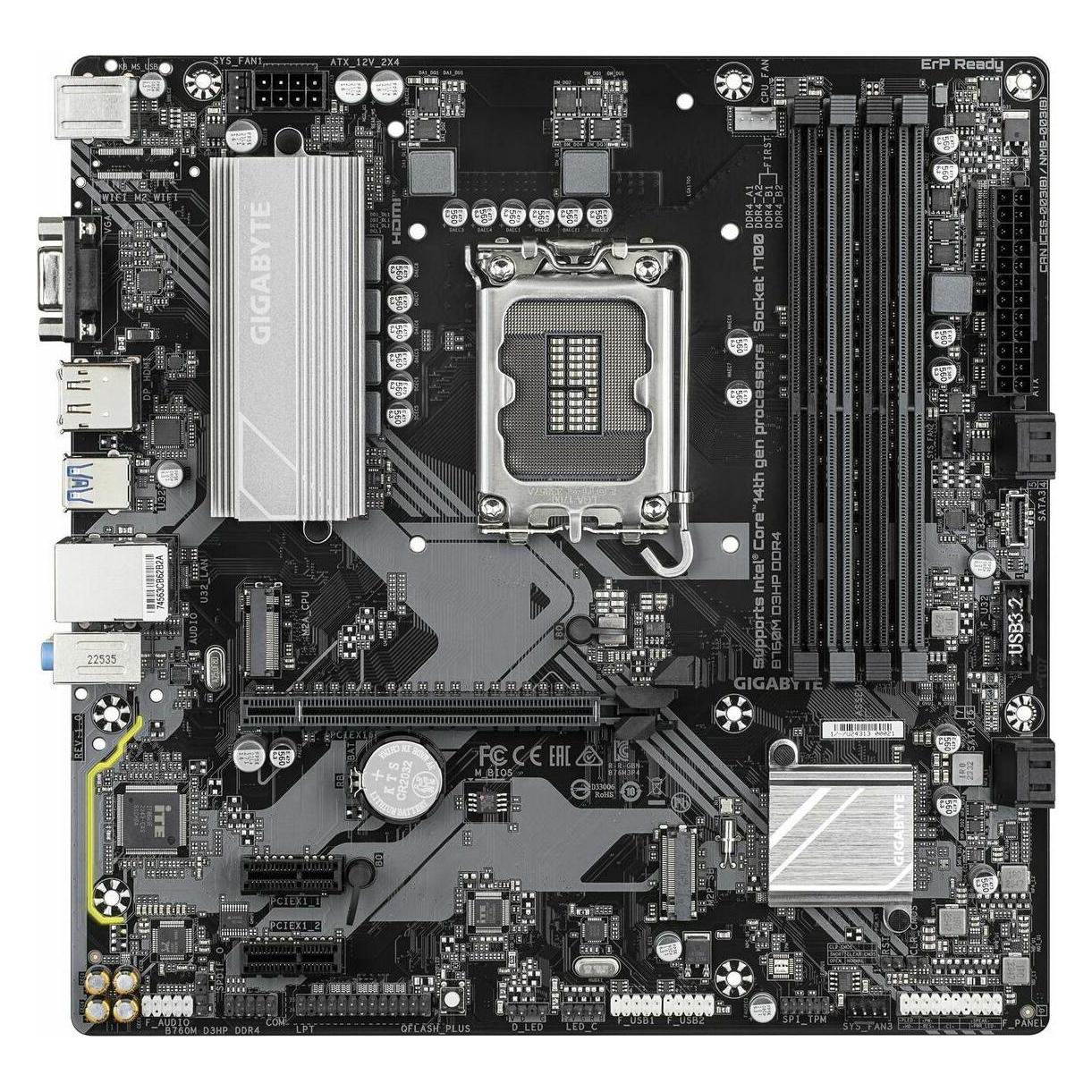 Gigabyte B760M D3HP DDR4 (LGA 1700, Intel B760 Express, mATX) (B760M D3HP DDR4)