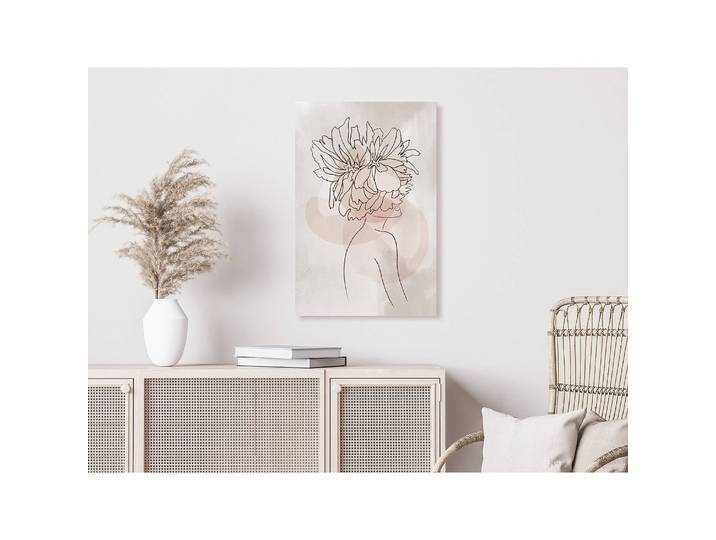 Tableau déco Sophies Flowers Lin Gris 40 x 60cm