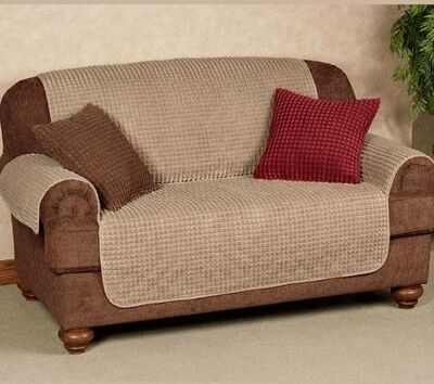 P/Kaufmann Home Premier Puff Furniture Protector Loveseat, Loveseat, Plum