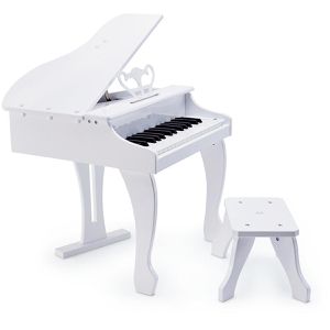 Hape Kinder-Musikinstrument Luxusflügel weiß E0338, E-Piano/Klavier aus Holz, elektronisch, ab 3 Jahre