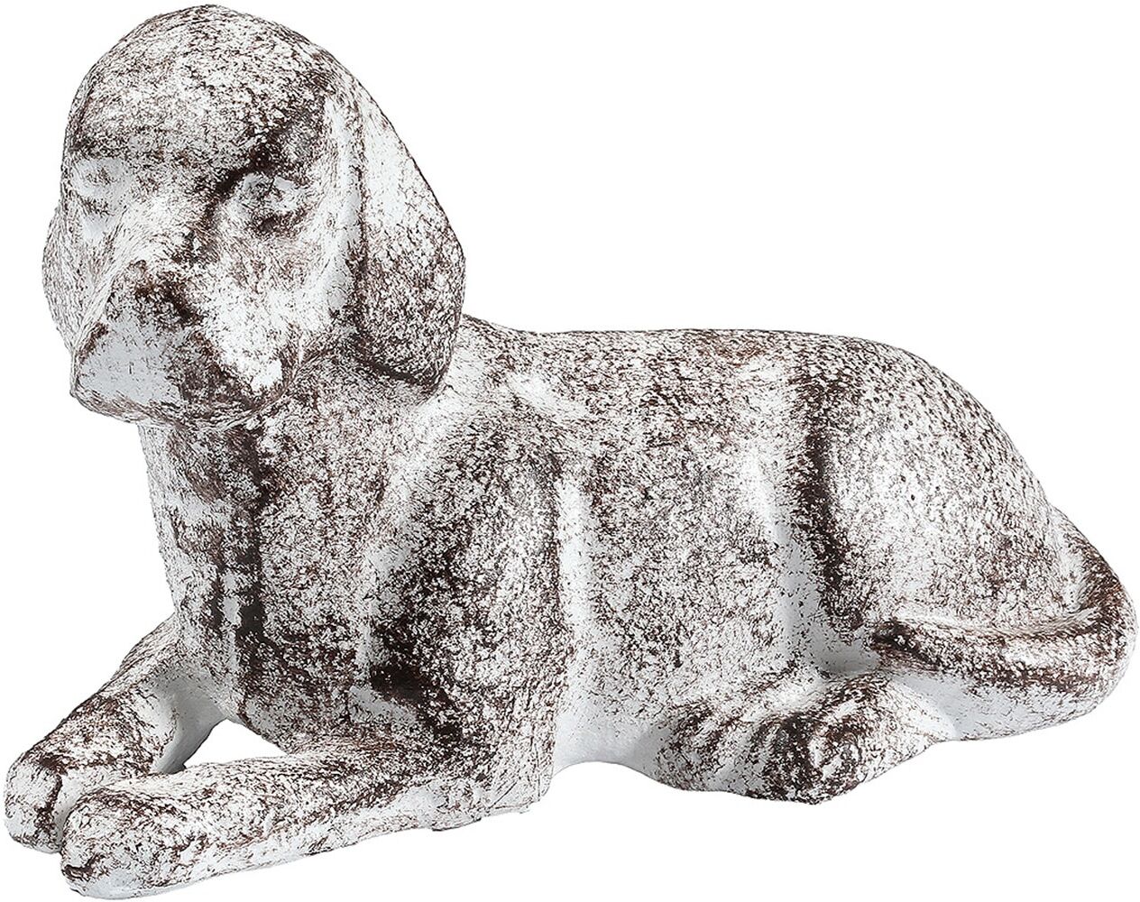 Türstopper AMBIENTE HAUS "Türstopper aus Gusseisen - Hund liegend", braun (grau), B:16cm H:10cm T:7cm, Gusseisen, Türstopper, Türstopper grau Ø/B/H/T: 16cm x 10cm x 7cm