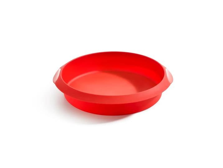 Lékué Moule à gâteau rond en silicone Lékué 26 cm Rouge