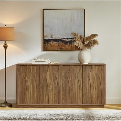 /Storage Cabinet with Magnetic Doors and Adjustable Shelves