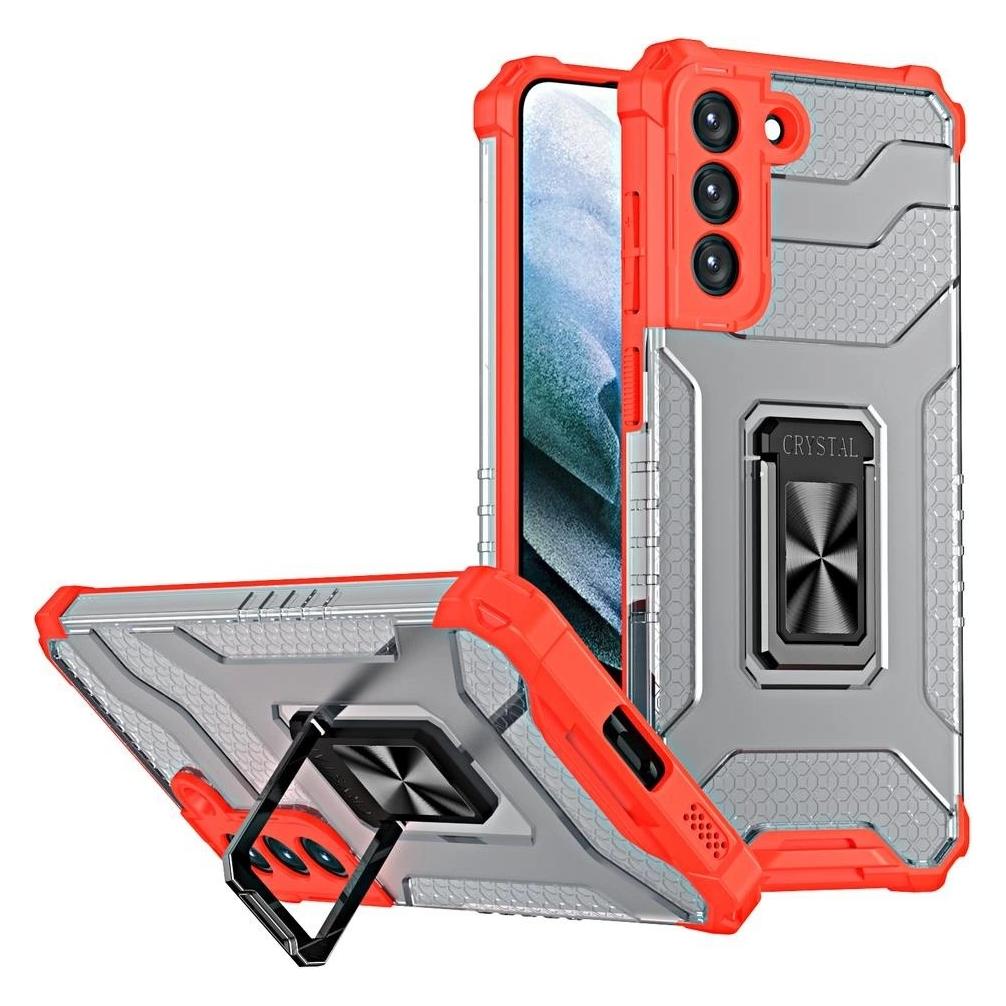 Hurtel Crystal Ring Case robuste Kickstand TPU/PC Panzer Handyhülle Hard Case für Samsung Galaxy S22+ (S22 (Samsung Galaxy S22+) (1404978613)