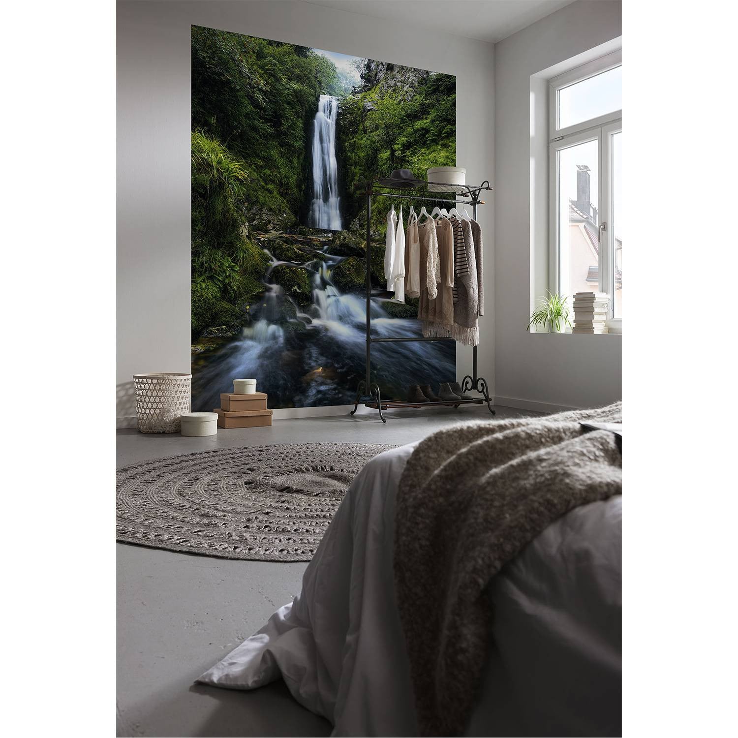 home24 Fotobehang Glenevin Falls B: 200 cm, H: 250 cm