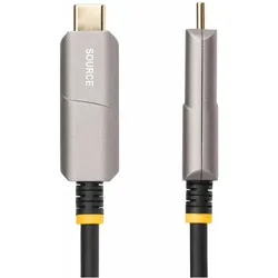StarTech com 145B-USBC-HDMI4K-AOC, 9,15 m, USB Typ-C, HDMI Typ A (Standard), Männlich, Männlich, Ger (9.15 m), Videokabel, Schwarz