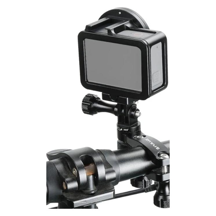 Puluz Aluminium-Lenkerhalterung mit 360-Grad-Drehung für Actionkameras (schwarz) (PU237B)