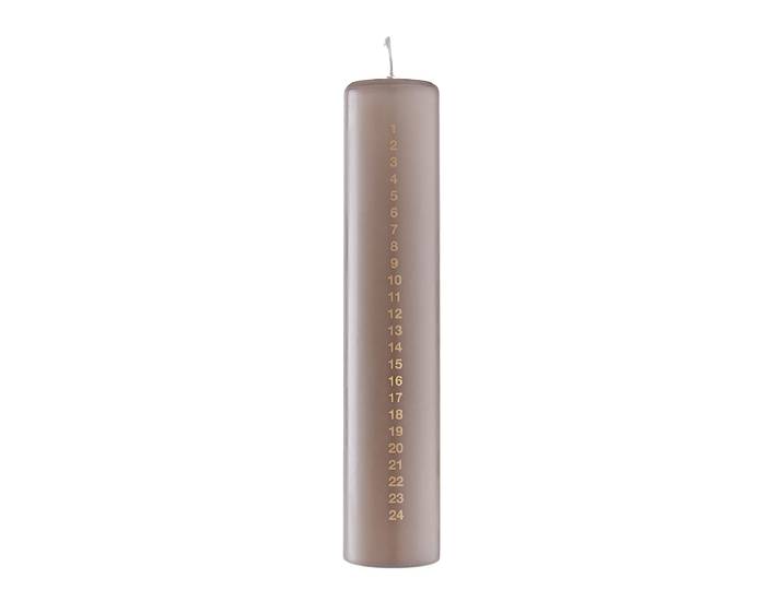 Adventkerze ADVENT 5 x 25 x 5cm Braun