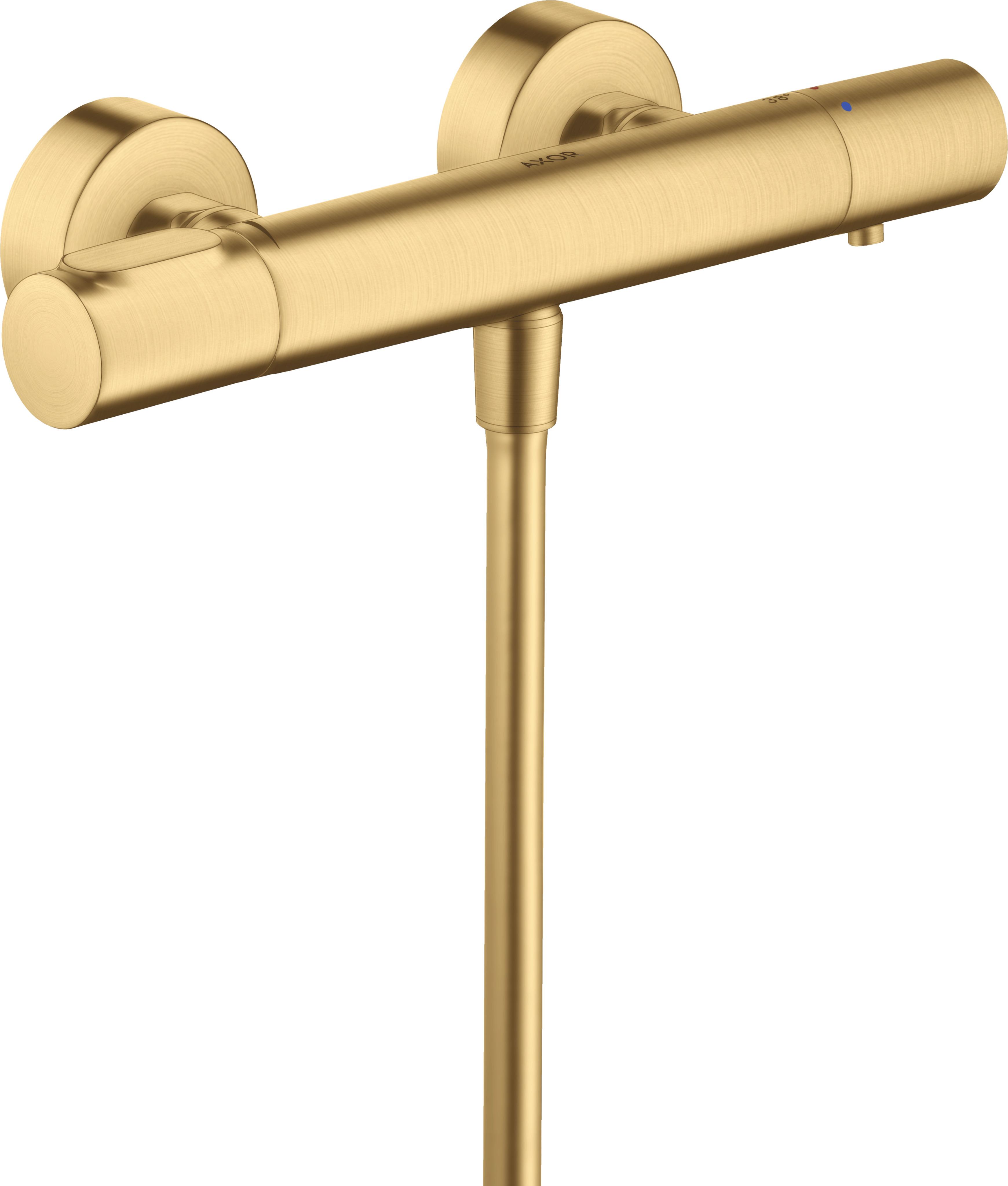 hansgrohe Brausethermostat Axor Citterio M AP, 1 Verbraucher, brushed gold optic