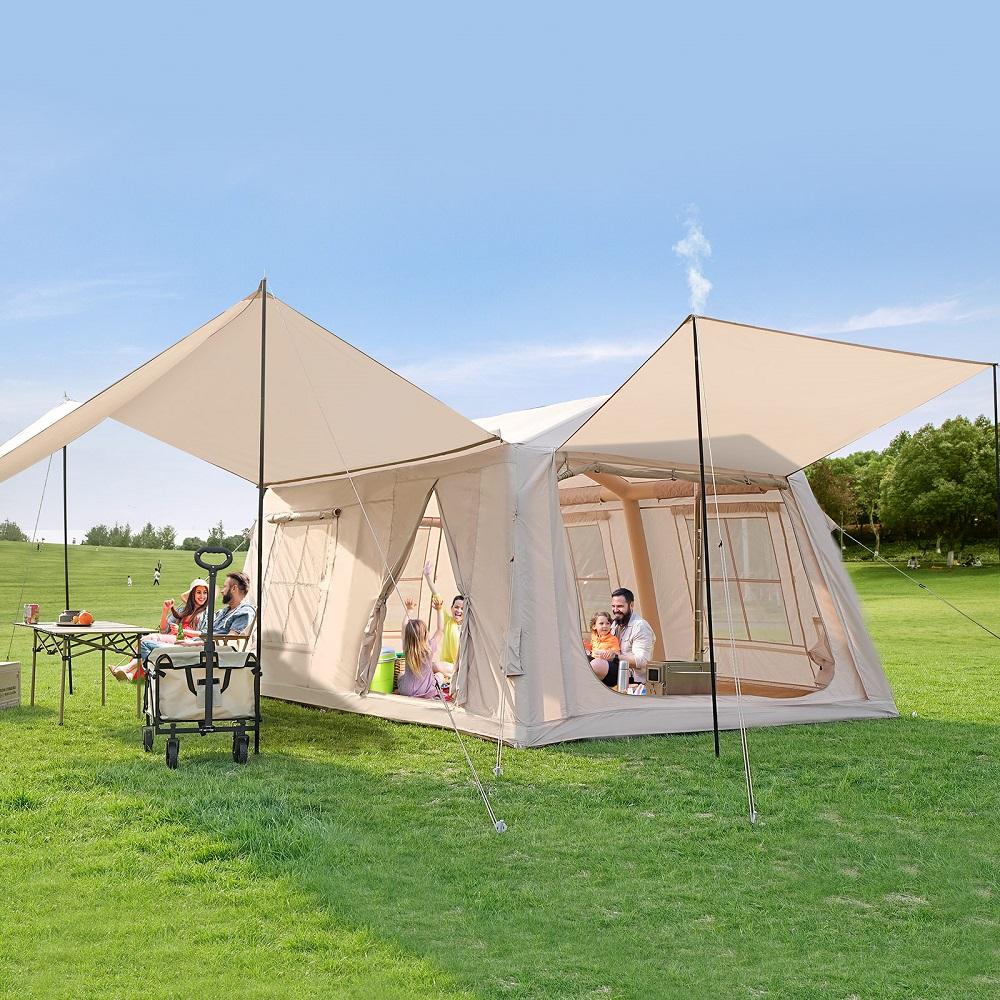 Meulbaty er Ofenanschluss & 3-Schicht-TPU-Luftkammern - sicheres Zelt für Winter und Sommer 10per