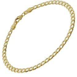 trendor 75654 Damen Panzer-Armband Gold 333 (8 Karat) 3,9 mm breit, 19 cm