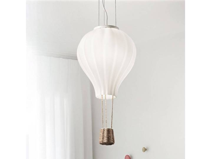 IDEAL LUX Glas Hängelampe Dream Big, dimmbar, weiß / opal, für Wohn- / Esszimmer, Glas, Junges Wohnen, Pendelleuchte