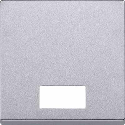 Merten System M Kontrollwippe, Schalter/Taster, aluminium, matt, diverse Symbole, geeignet für Bussystem-Tasterankopplung