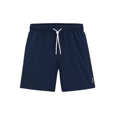 Badeshorts BOSS "Badeshorts Iconic", Herren, Gr. M, N-Gr, blau, Obermaterial: 100% Polyester PES. Futter: 100% Polyester PES., Badehosen Badeshorts